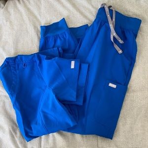 Maevn Royal Blue Scrub Set